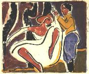 Ernst Ludwig Kirchner Russian dancer oil painting on canvas